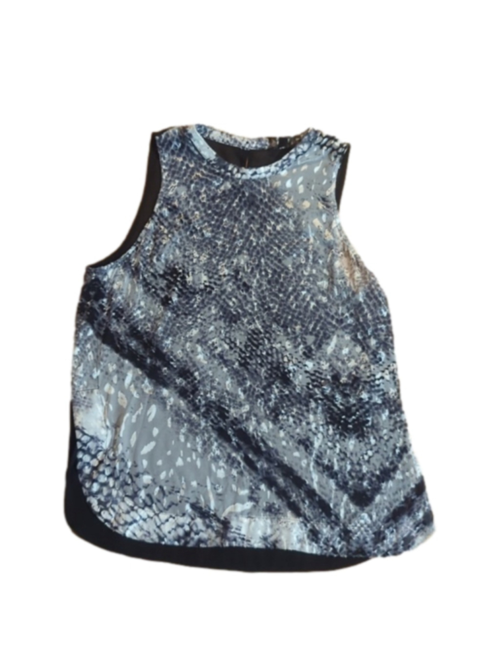 Guess Blouse Small Snakeskin Print Sleeveless